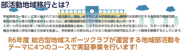 部活動地域移行とは